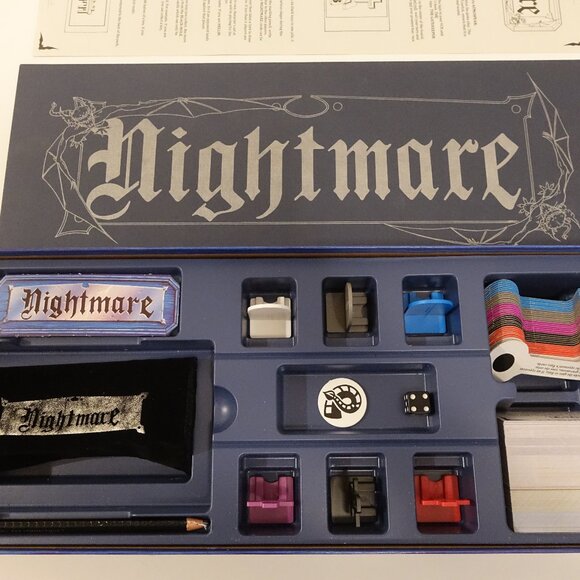 Vintage NIGHTMARE VHS Video Board Game 1990s Horror Near Complete Excellent - Picture 13 of 13